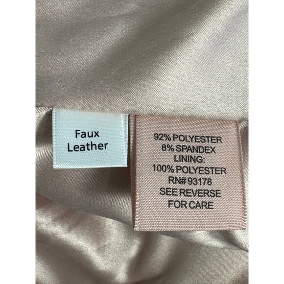 Philosophy Faux Suede Leather Moto Jacket Blush Pink Size M - Picture 6 of 12